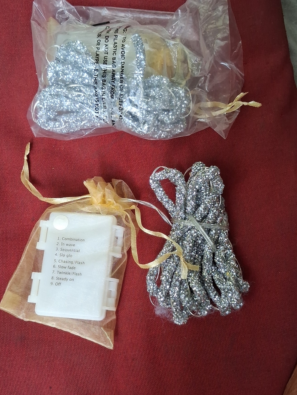 Silver LED String Lights for Home Party Supplies - Decorative Sparkle